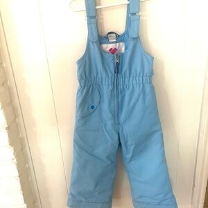 Obermeyer Light Blue Kids ski bibs size 4